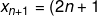 x_{n+1}=(2n+1)\frac{\lambda }{4};n=0,1,2,..